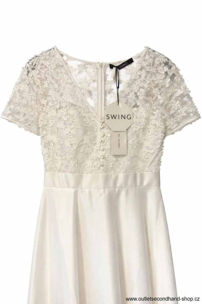 SPOLEČENSKÉ / SVATEBNÍ ŠATY SWING Vel. 36/38