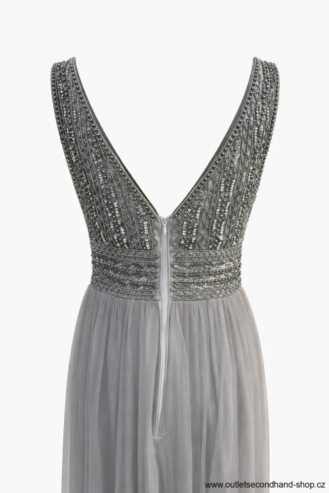 DLOUHÉ SPOLEČENSKÉ ŠATY LACE BEAT Vel. M 